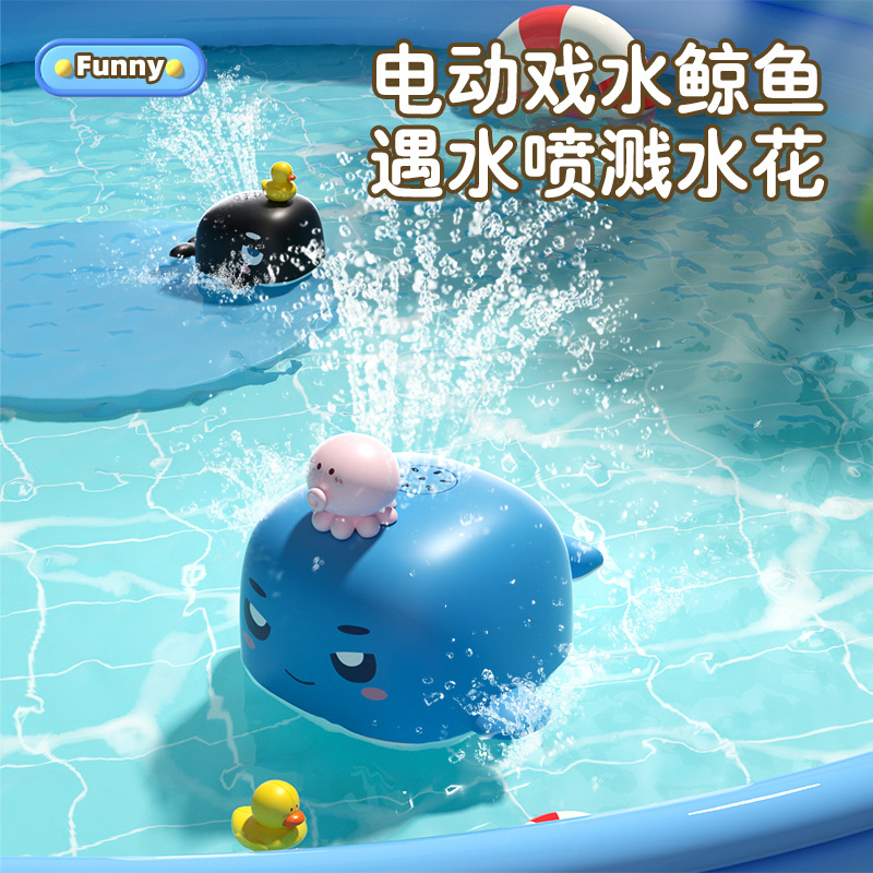 Power Tools Kids - Electric Water Spray Whale Toy for