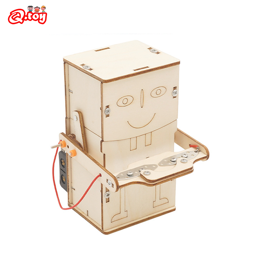 Power Tools Kids - Wooden Electric Powered Eat Coin Robot
