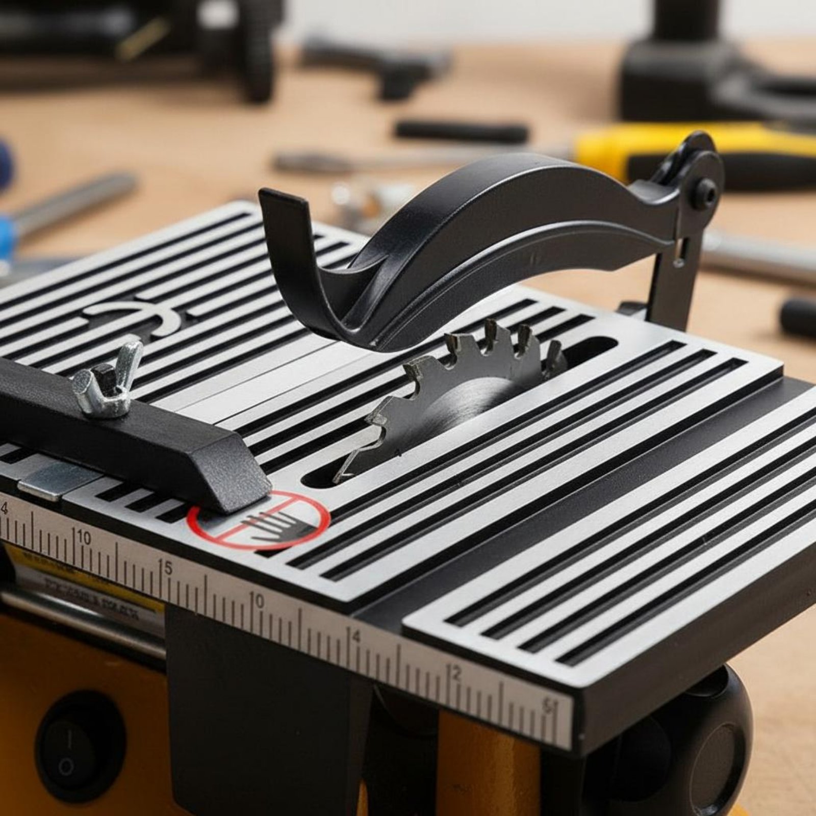 Power Tools Workshop - Mini Table Saw Portable Miniature Bench