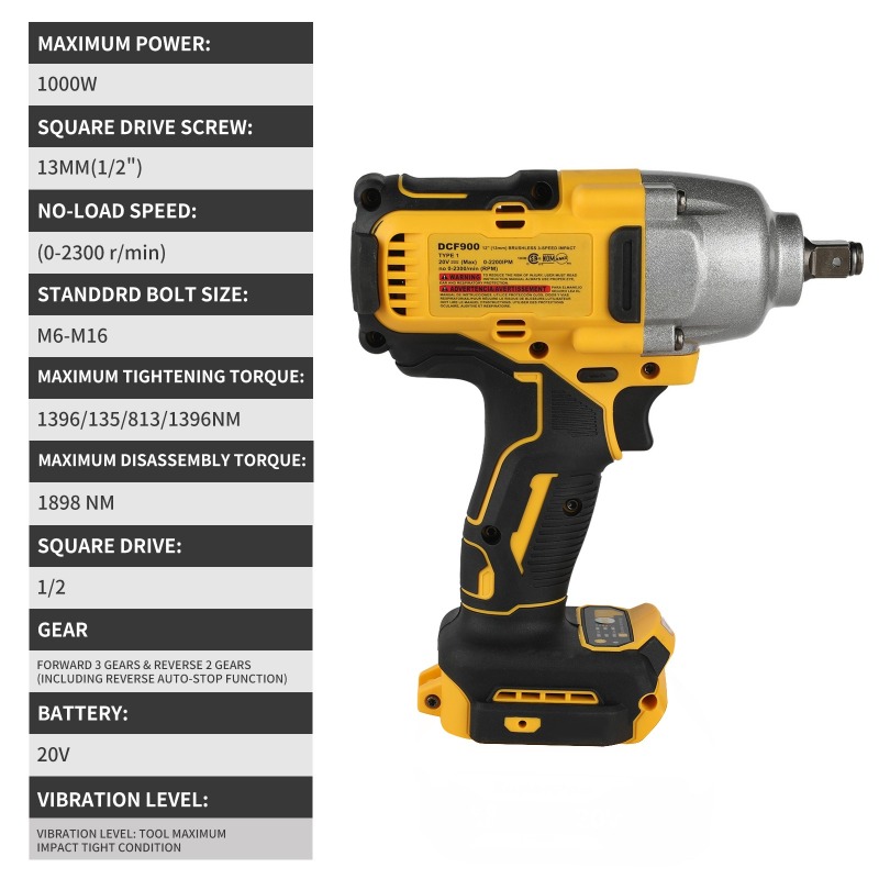 Brushless Cordless Impact Wren - Power Tools Construction recension och pris