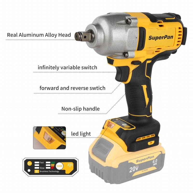 Brushless Cordless Impact Wren - Power Tools Construction recension och pris