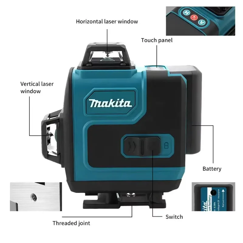 Makita 16-Line Cross Level 360 - Power Tools Green Color recension och pris