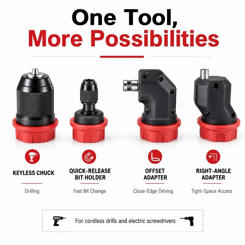 Conversion Drill Chuck with Qu - Cordless Drill Driver recension och pris