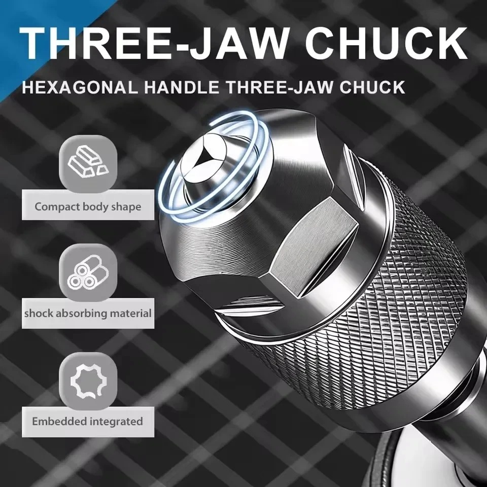 3-Jaw Keyless Drill Chuck Adap - Power Tools Sheets recension och pris