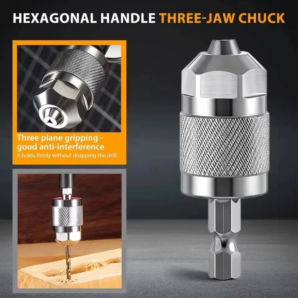 3-Jaw Keyless Drill Chuck Adap - Power Tools Sheets recension och pris